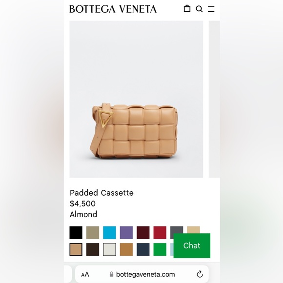 Bottega Veneta padded intreccio leather cassette bag - almond color (beige) - Picture 9 of 9